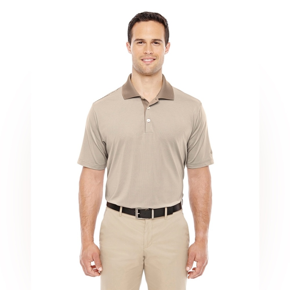Adidas men’s 3XL golf classic‎ striped climalite pullover polo